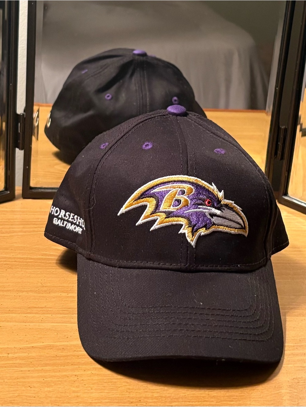Baltimore Ravens Black & Purple Embroidered Logo Cap